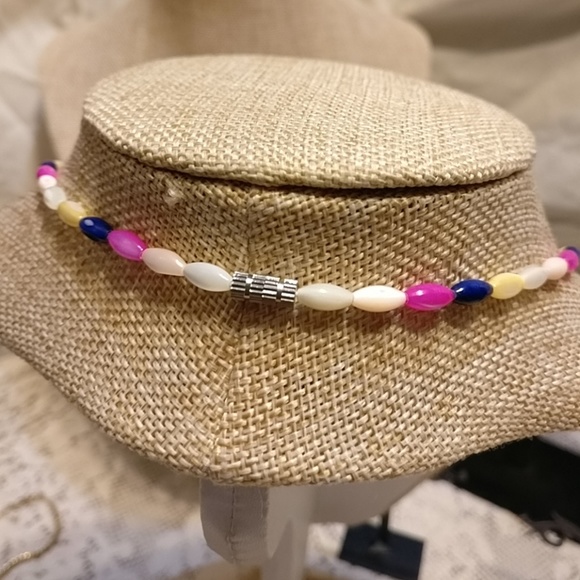 Vintage Unique Mermaid Style Mother Pearl Necklace - Picture 8 of 8